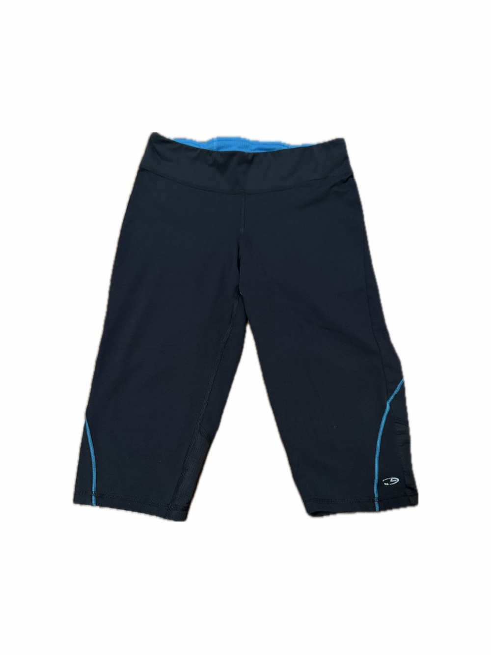 Champion Grey Active Capri Leggings with Blue Trim